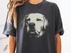 Smoking Labrador Retriever Comfort Colors T-Shirt: Lab Mom Shirt, Labrador Dad Gift Tee - Dog Cigarette, Funny Dog Tee