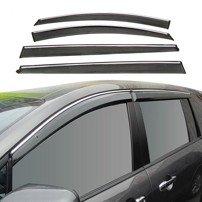 MPV injection molded rain shield, window rain shield, window ventilation deflector, rain shield, window deflector for Mazda 8