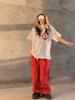 Women's Retro Hip Hop Wide-Leg Workwear Pants