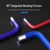 Multi-Functional Colored Hex Wrench Set with Ball Head, High Hardness, and 6-Point Flower Type Design.