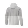 Li-Ning Fitness Series Hooded Zip Logo Raglan Long Sleeve Windbreaker Men Outerwear Static-Grey Geological-Grey AFDV067-3
