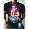 Christmas T-Shirt Funny 3d Santa Claus Print Tops Tees Mens T-Shirt Holiday Casual Harajuku Colorful Men's Clothing