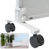 Metal Infrared Heater Bracket Universal Infrared Panel Heater Feet Bracket Movable with Wheels Easy To Install for Home Office