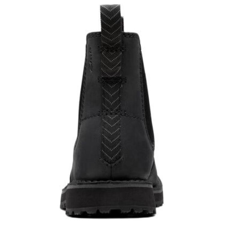 Clarks Two-Layer Cowhide Comfortable Simple Chelsea Boots Men boots Black 261797157