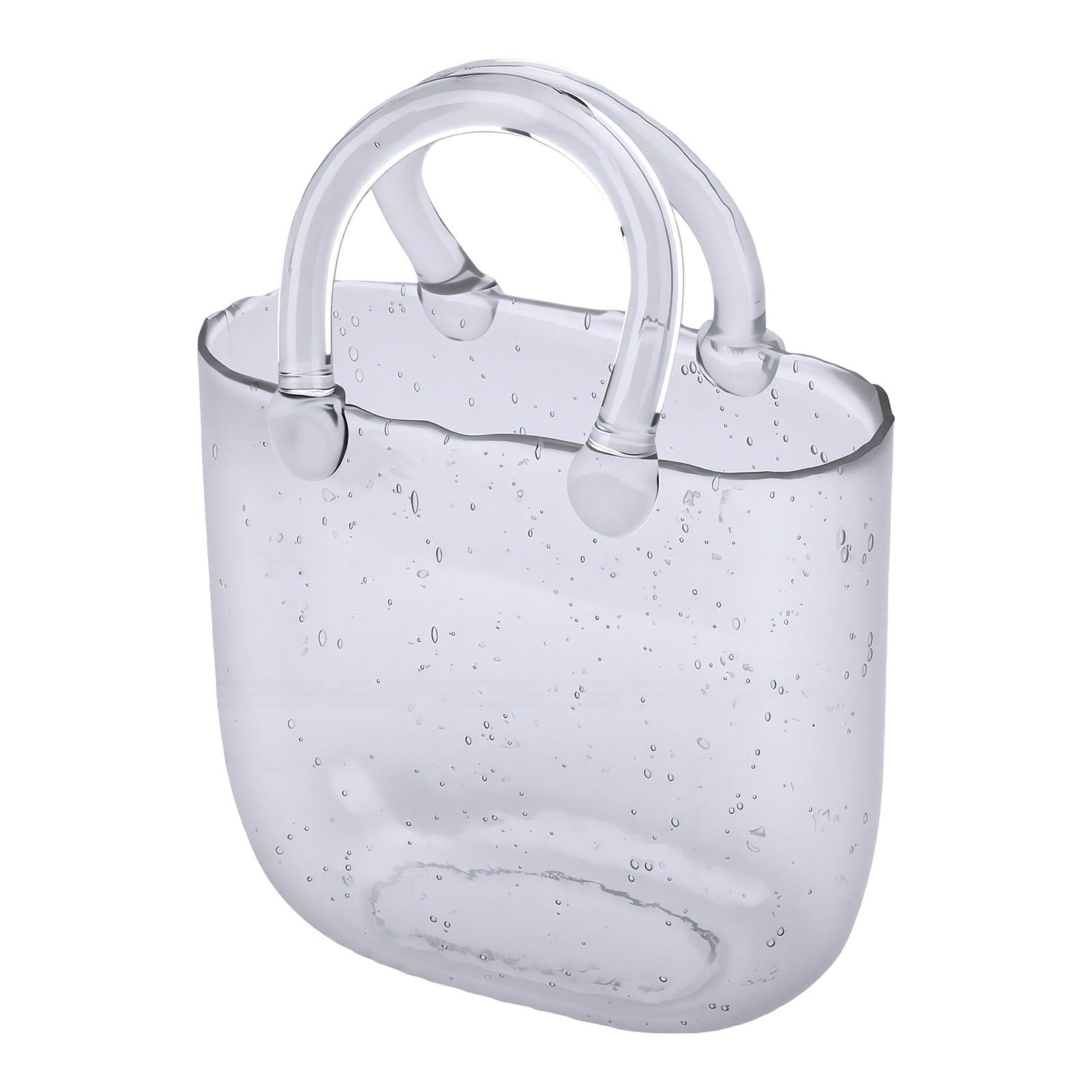 Unique Handbag Shaped Cocktail Glass Slip Proof Elegant Transparent Purse Drinking Glass Cup