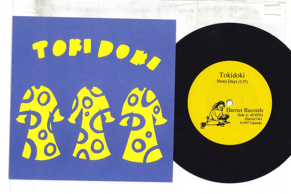 

7inch Record TOKIDOKI - News Days HARRIET041 HARRIET 1997 US Rock Used