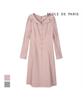 ECOLEDEPARIS Button-Point Belted Collar Dress_Rb32Woce33A