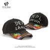 Hip Hop Ripped Street Graffiti Baseball Cap Children Semi-soft Top Couple Cap Male Tide