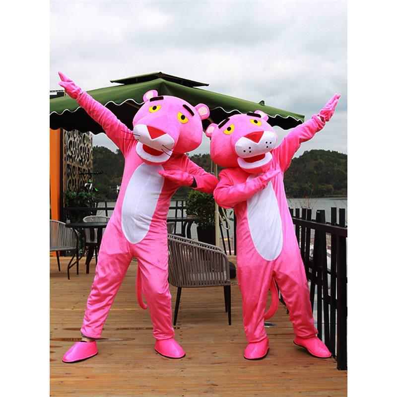 Μασκότ Ροζ Πάνθηρα και στολή Cosplay