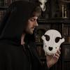 Realistic Sheep Skull Masque Halloween Head Masque, Full Face Cosplay Accessory, Spooky Scary Animal for Masquerade Party 3D