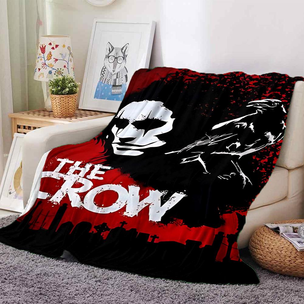 

1pc crow the Throw Blanket - Soft Flannel, Cozy All-Season Polyester Perfect for Home, Office, Bedroom 1090 80cmx120cm(31inx47in)