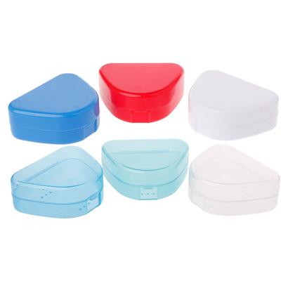 Dental Orthodontic Retainer Denture Bath Mouthguard Storage Box for Case Tray