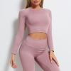 One-Piece Shark Knitting Seamless Fashion Long Sleeve Yoga Wear