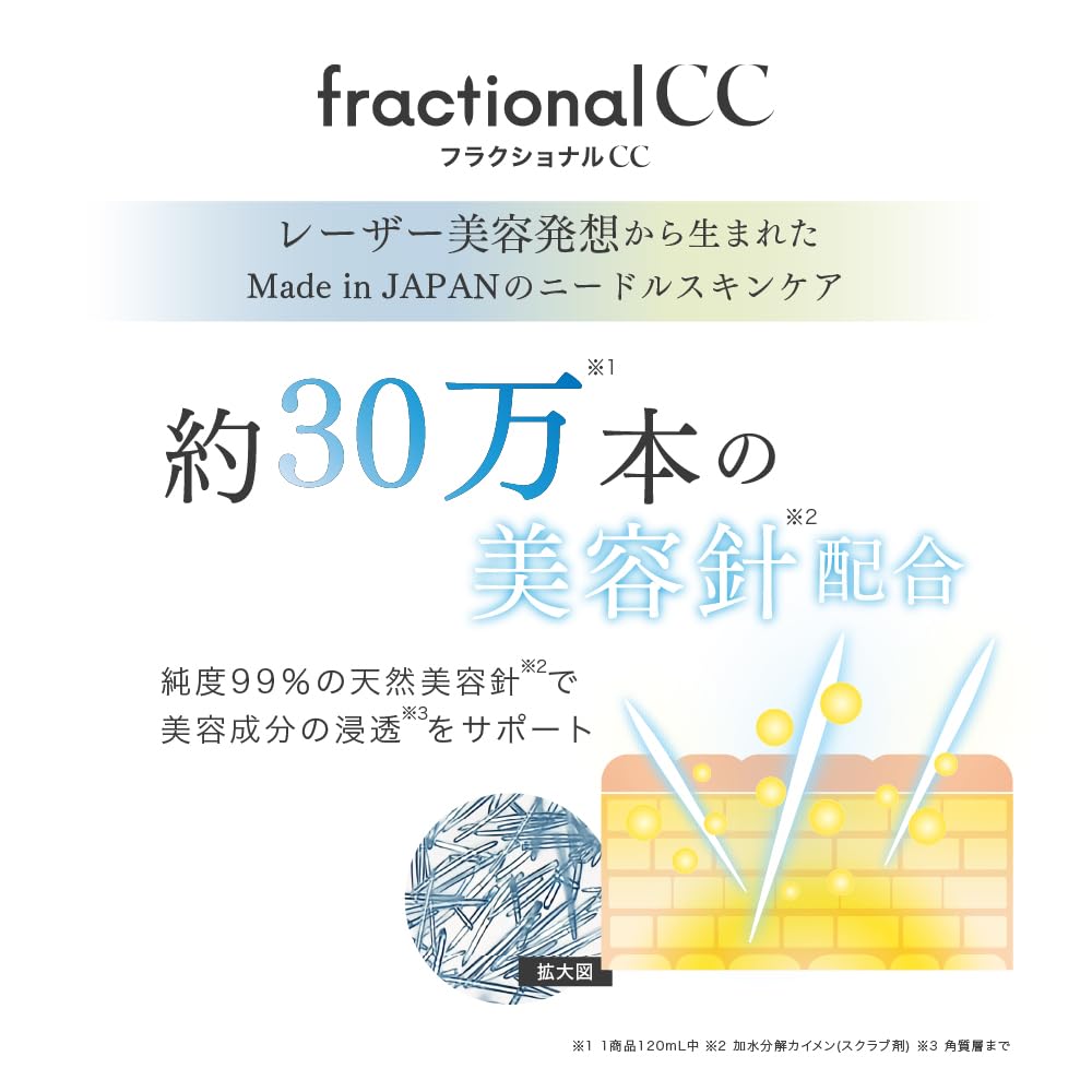Fractional CC Needle Mask C, Made in Japan, 300,000 Needle Masks, Vitamin C, Glutathione, Pore Cleansing, 6 Masks x 2 Sets