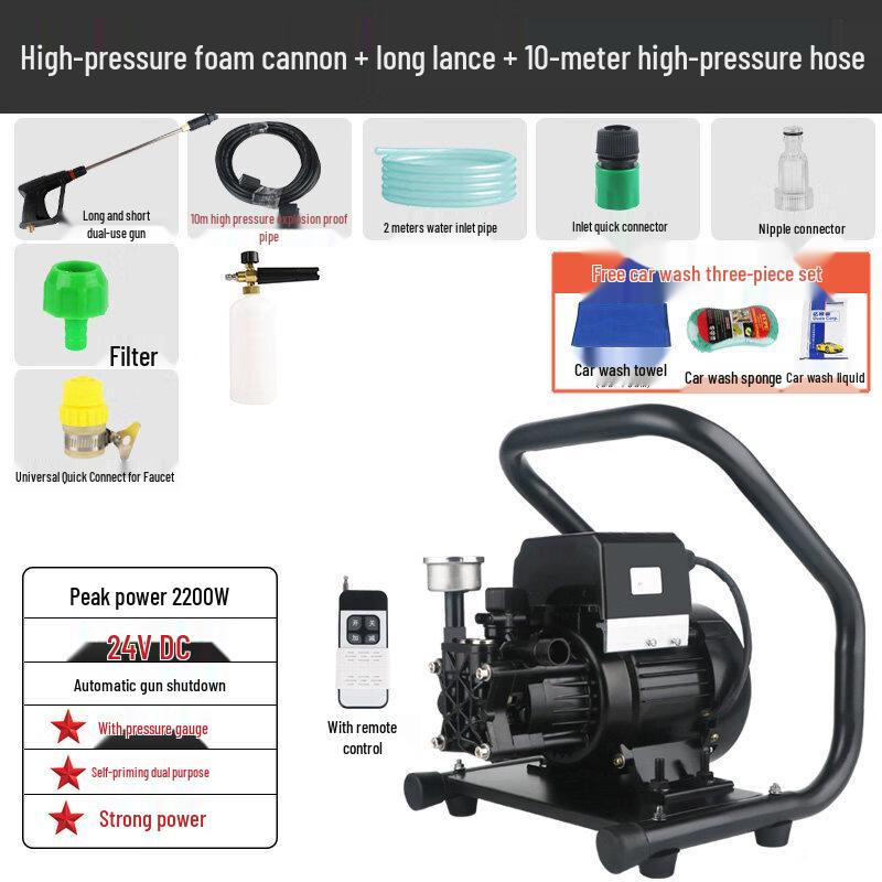Aokewen 24V High-Pressure Car Washer Kit