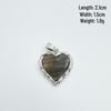 Elegant Mother-of-Pearl Heart Pendant Necklace with Copper-Plated Real Gold, High-Quality and Color-Retaining Jewelry Charm.