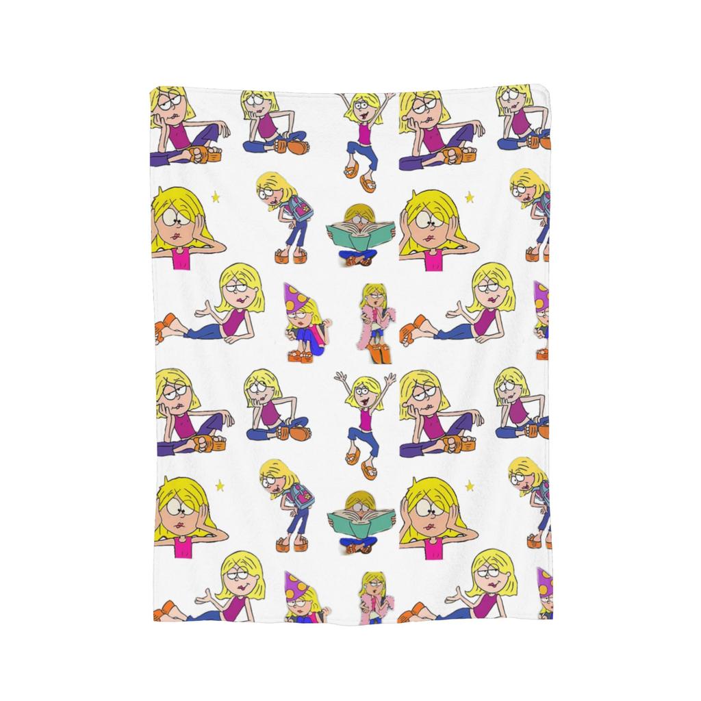 Lizzie McGuire Vintage Cartoon Gestrickte Decken Samt Super Weiche Überwurfdecke für Bett Schlafzimmer Steppdecke