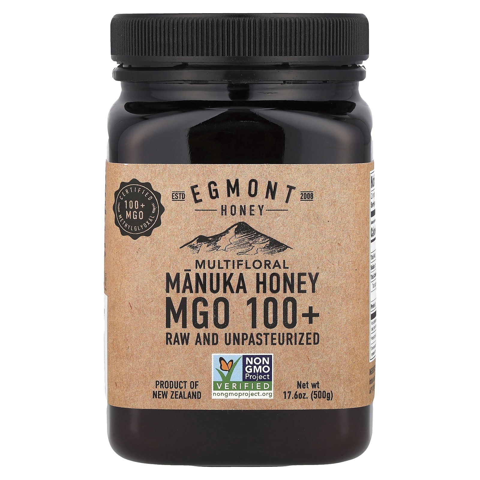 

Multifloral Manuka Honey, Raw and Unpasteurized, Mgo 100+, 500G(17.6Oz)