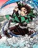 Benefits Demon Kimetsu No Yaiba 1 Scratch Card Demon Kimetsu No Yaiba Anime 5th Anniversary Production [Manufacturer Included] Slayer (Manufacturer