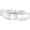 VidaXL Bed Frames White Solid Wood 140x200 Cm 815045