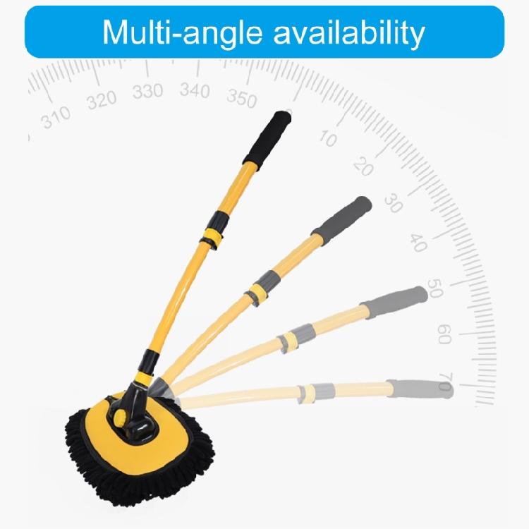 15 Degree Bend Car Cleaning Brush Car Wash Brush Chenilles Broom Telescoping Long Handle Cleaning Mop Brush