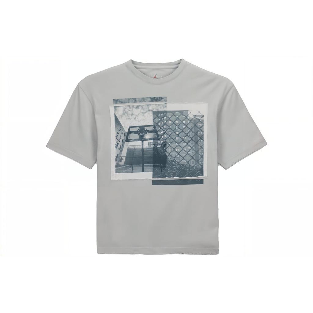 Jordan Union Series SS23 Basketball Print Sweatshirt Men Tops Gray FD4247-097