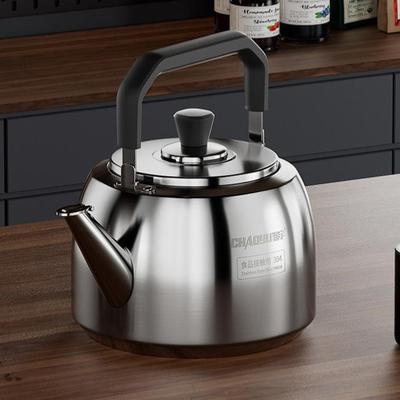 Large Capacity Food-Grade 304 Stainless Steel Whistling Kettle for Gas Stoves & Induction Cookers