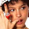2025 New Necklace Strawberry Pendant Baroque Pearl Beaded Trendy y2k Cute Colorful Choker Neck Accessories for Women Men Jewelry