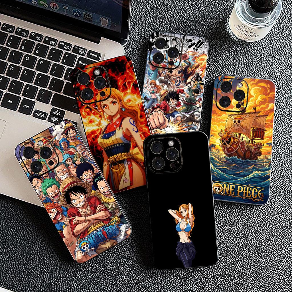 For Samsung Galaxy S24 S25 S23 FE Ultra Plus S7 Edge S25+ S23+ A56 5G Phone Cover Soft Case Nami One Pieces Luffy Roronoa Zoro