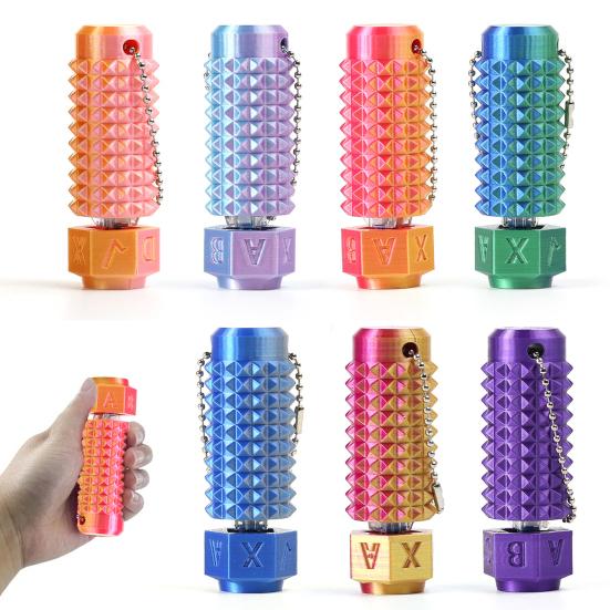 Little Ouchies Pain Fidget Toy Pain Stim Fidget Sensory Toy for Adults Teens 3D Printed Spiky Grippie Keychain for Stress Anxiety Relief