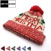 NORTHWOOD Winter Knitted Jacquard Santa Woolen Beanies Hat Ear Protection Warm Fur Ball Christmas Beanie Hat