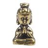 Small Brass Buddha Ornaments Guanyin Bodhisattva Mini Statue Chinese Decoration