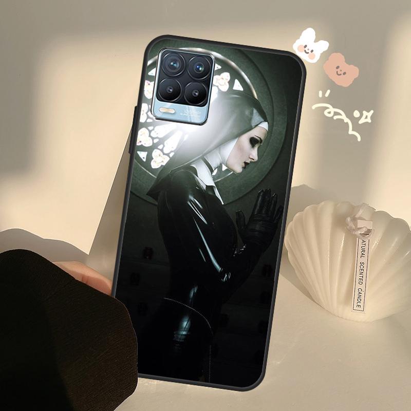 Sister Style Nun Sexy Girl Case For Realme C71 C63 C61 C55 C51 C53 C25 C65 C67 C75 11 12 13 14 15 Pro Plus GT6 GT7 Pro