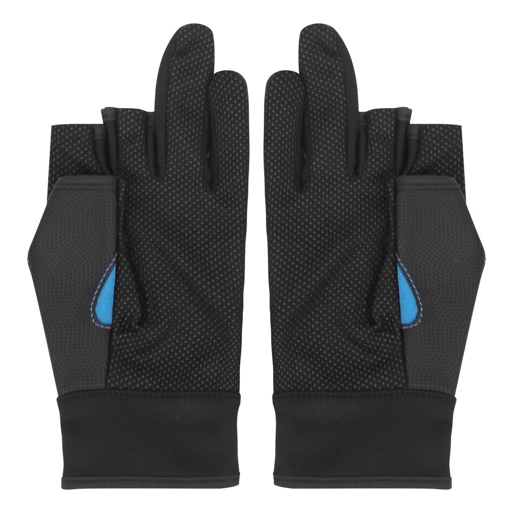 1 Pair Fishing Gloves 3 Cut Finger AntiSlip Sports Hand Equipment for Outdoor Angling