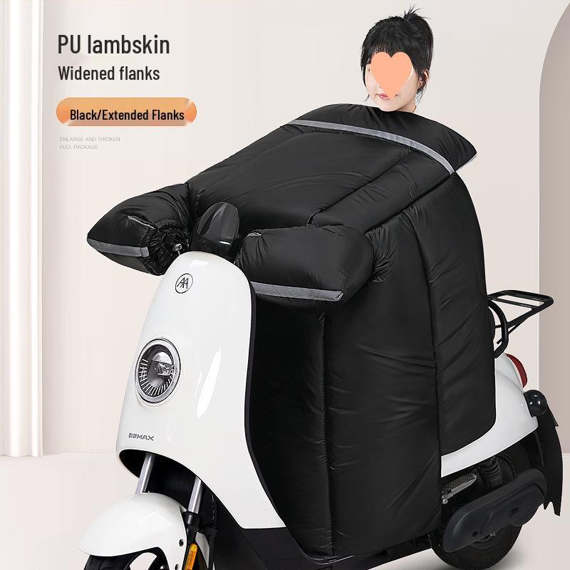 Winter Motorcycle Fleece Blanket - Rainproof, Windproof, Coldproof, Thickened, Waterproof One-Piece.