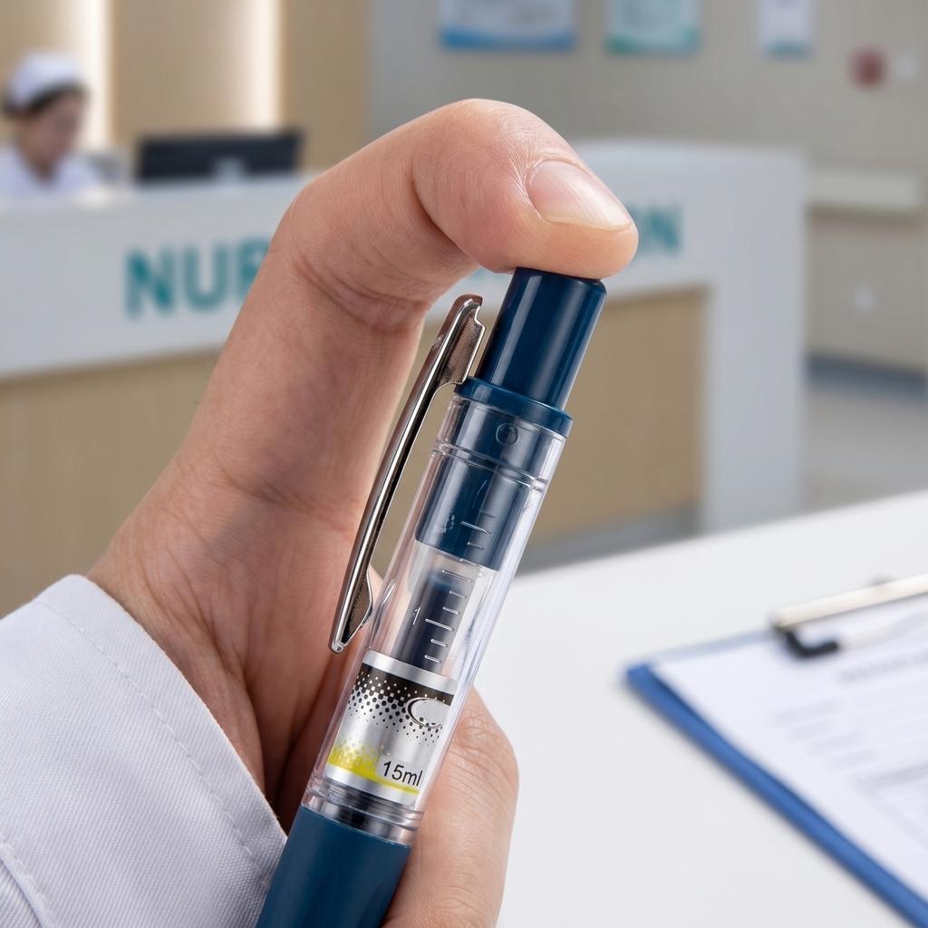 12PCS Retractable Ballpoint Pens Medical Portable Neutral Ink Smooth Writing Comfortable Grip Professional Office School Supplies