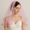 2 Tiers Bridal Veil Double Mesh Bride Headpiece Elegant Wedding Veil  Wedding