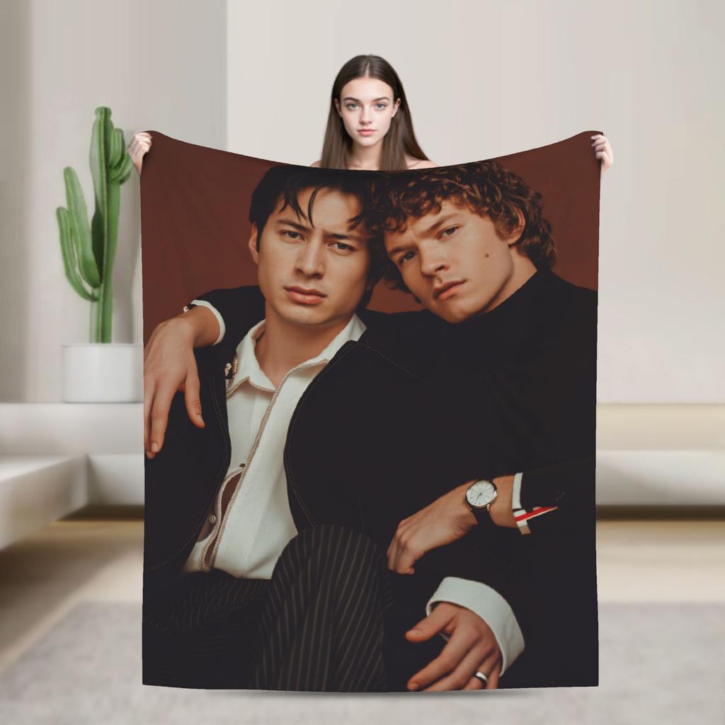 Soft Blanket Travel Shane Hollander Heated Rivalry Throw Blanket  Flannel Bedspread For Couch Chair Sofa Bed Fashion Sofa Bed