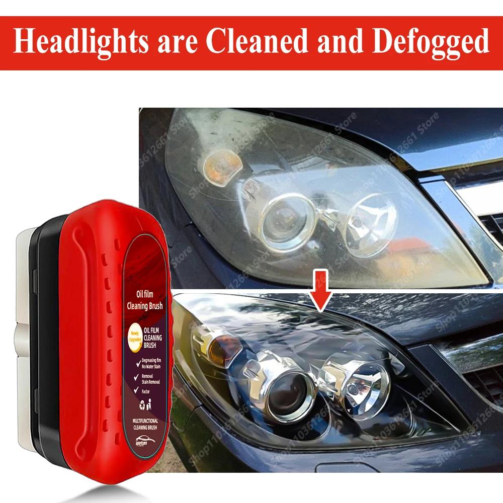 Car Glass Coating Oil Film Clean Brush Rearview Mirrors Anti-fog Rain-proof  Windows Cleaning Glass Repair Lamp Polishing Agent