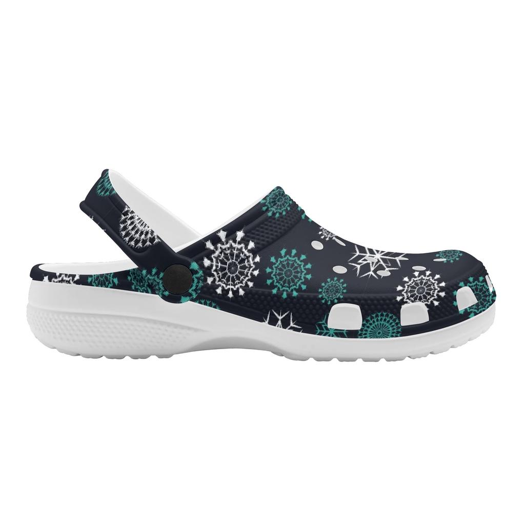 Unisex EVA Water Clogs Fashion Printed Soft Comfort Soft Slip On Water Friendly Shower Pool Beach Bathroom Daily Shoes Beach Wear