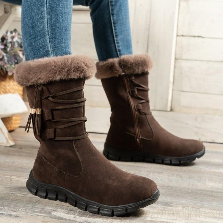 Snow boots women's new women's shoes winter velvet thickened thick-soled high-top short boots cotton shoes