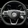 C200 E200 Nowy Do Mercedes Benz 45/49mm Kryształowy Diamentowy Naklejka Godło Na Kierownicę Samochodową Dla Mercedes Benz AMG A B C E S GLA CL