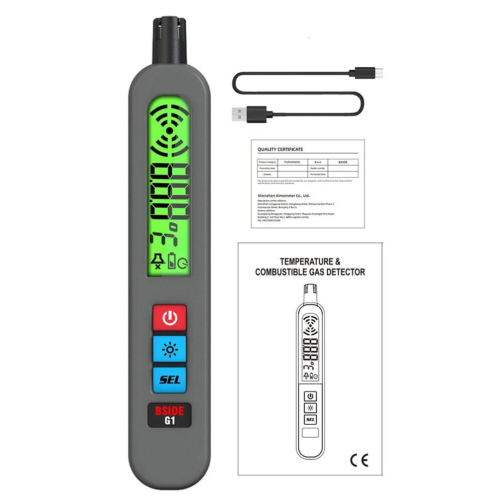 

Детектор горючих газов с ЖК-дисплеем Тестер утечки природного газа Прибор и измеритель Gas Detector