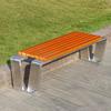 WEZHO 304 Stainless Steel Outdoor Park Bench