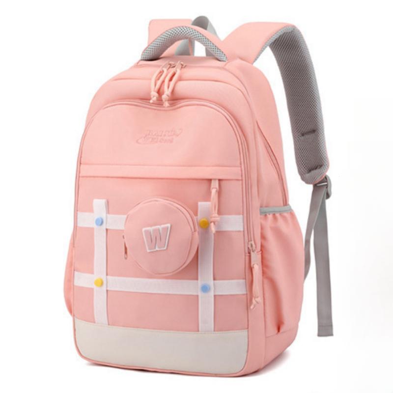 BAIJIAWEI Autumn New Sweet Junior High School Schoolbags for Girls Grades 5 To 6 Large Capacity Burden Reducing Backpack Teenager Multi-layer Book Bag
