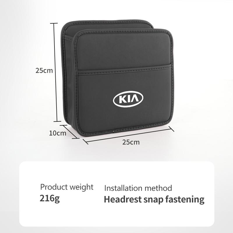CAUWZ1 Car Seat Back Storage Case Garbage Hanging Bag Trash Can Bin For KIA Ceed Sportage Rio K5 K2 Optima Cerato Proceed Venga