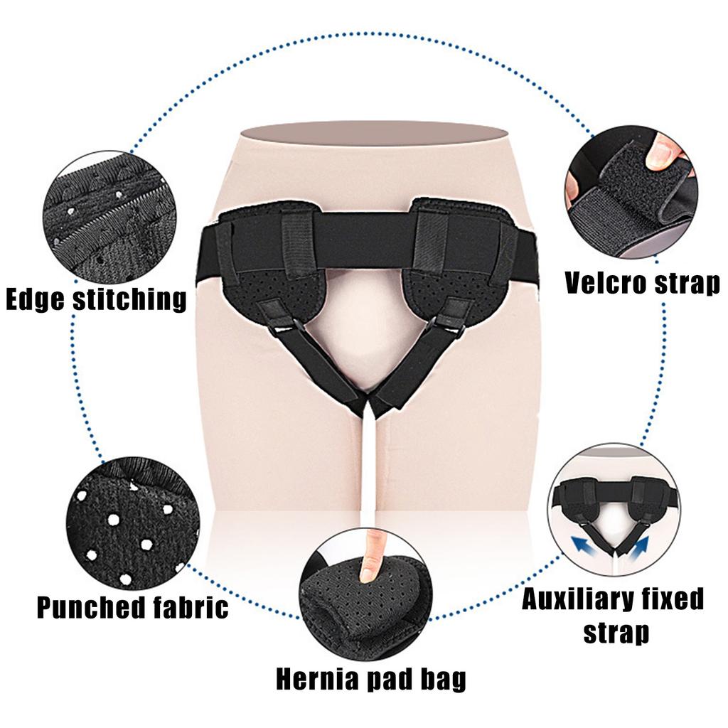 Adjustable Groin Hernia Support Belt Non-Pinch Hernia Groin Belt Flexible Hernia Groin Belt for Daily Use