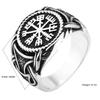Personalized Vintage Cross Viking Men's Titanium Steel Ring Daily Party Jewelry Gifts