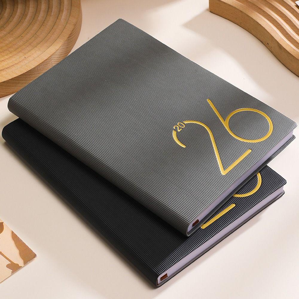 Wear-resistant 2026 Schedule Planner Notepad 365 Days Efficiency Notebook  Office Supplies