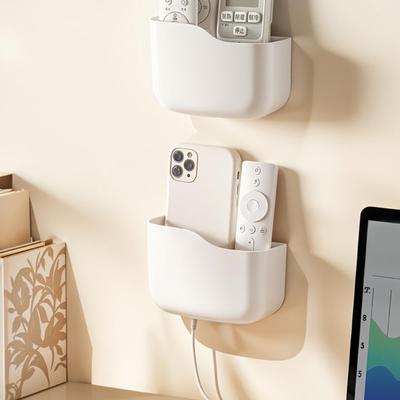 Wand Fernbedienungshalter Selbstklebende Controller Aufbewahrungsbox Fernbedienungshalter mit verstellbarer Trennwand für Wand Telefon Nachttisch